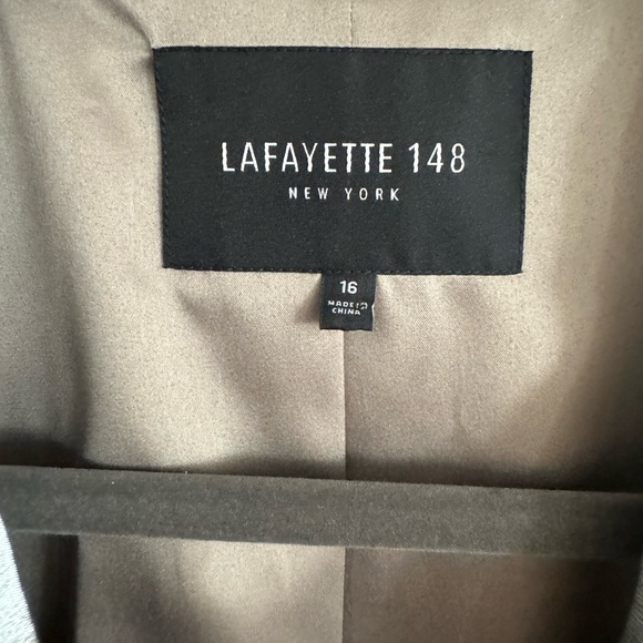 Lafayette 148 Shiny Black Blazer - Picture 3 of 5